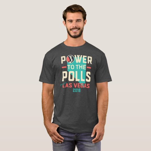 Women's March Las Vegas - Dark Nevada T-shirt (Voorkant volledig)