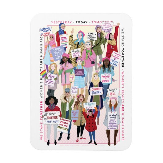 Women's March Magnet Magneet (Verticaal)