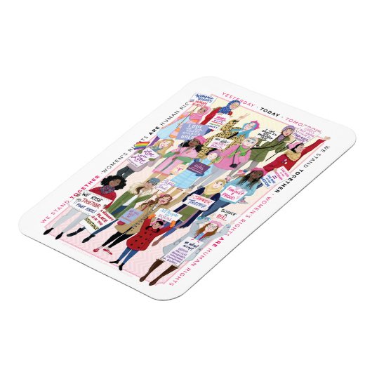 Women's March Magnet Magneet (Linkerzijde)