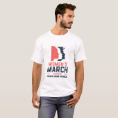 Women's March New Ohio Luister naar onze stem T-shirt (Voorkant volledig)
