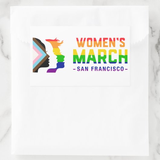 Women's March SF Pride Rechthoekige Sticker (Tas)