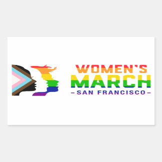 Women's March SF Pride Rechthoekige Sticker