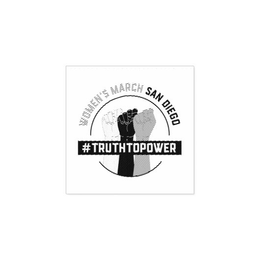 Women's March Truth To Power Rubber Stamp Rubberstempel (Afrduk)