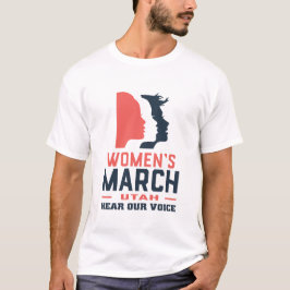Women's March Utah Luister naar onze stem T-shirt