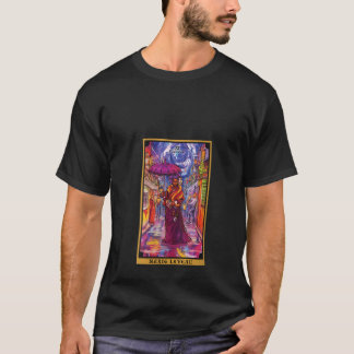 Womens Marie Laveau Justice Tarot Card Voodoo Witc T-shirt
