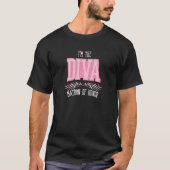Womens Matron of Honor Diva Matching Bachelorette T-shirt (Voorkant)