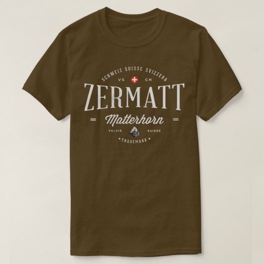 Womens Matterhorn Zermatt Zwitserland Hiking Mount T-shirt (Design voorkant)