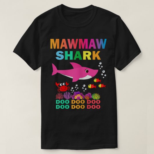 Womens Mawmaw Shark Shirt Matching Family Moeders (Design voorkant)