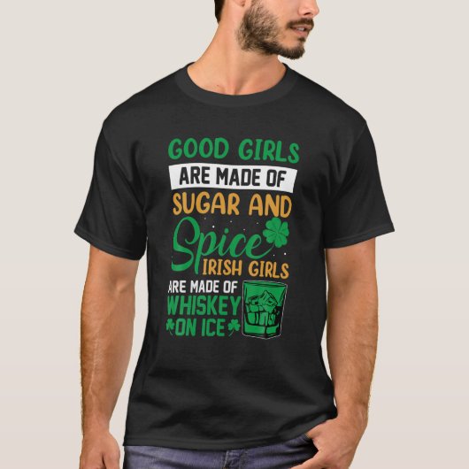 Womens May Contain Whiskey Saint Patrick Day T-shirt (Voorkant)