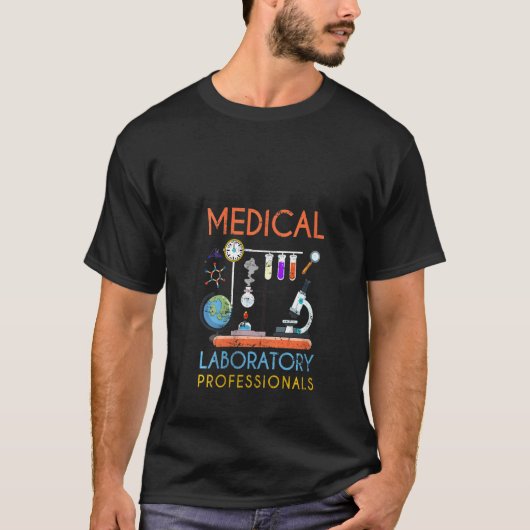 Womens Med Lab Science Microscope Medical Laborato T-shirt (Voorkant)