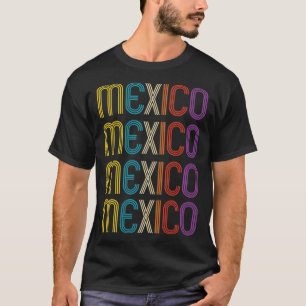 Womens Meico Meican Retro Style VNeck T-shirt