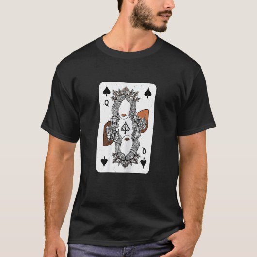 Womens Melanin Queen Of Spades Black History Month T-shirt (Voorkant)