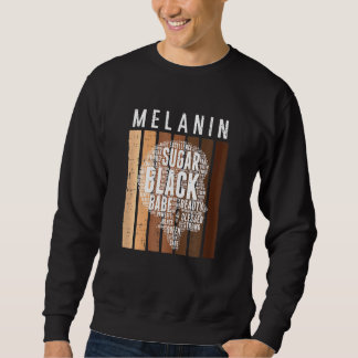 Womens Melanin Sugar Black Queen Afro African Prid Trui