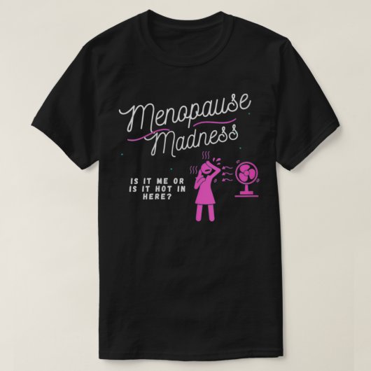 Womens Menopauze Madness VNeck T-shirt (Design voorkant)