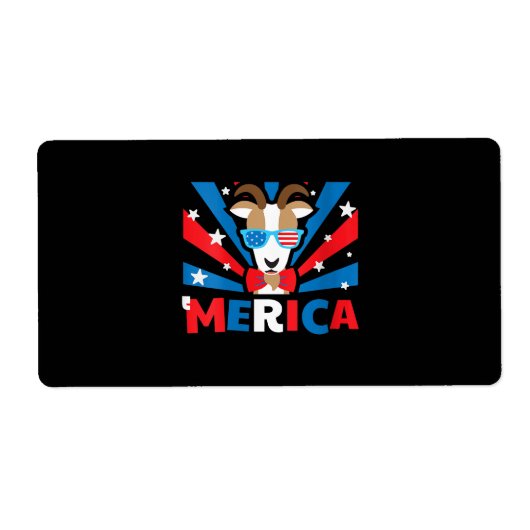 Womens Merica Geit Etiket (Voorkant)