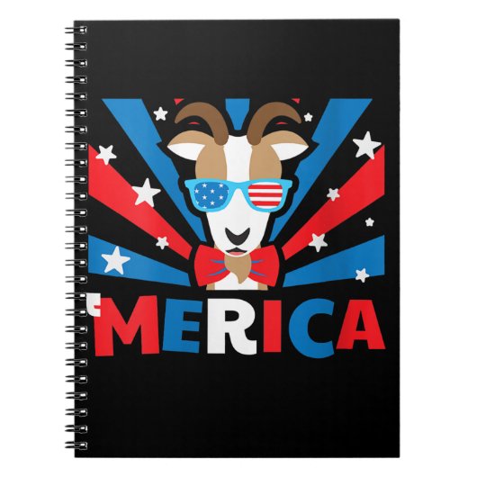 Womens Merica Geit Notitieboek (Voorkant)