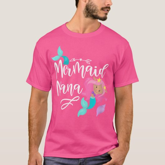 Womens Mermaid Nana T-shirt (Voorkant)