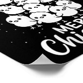 Womens Merry Chic-mas Cute Chicks Christmas Tree F Poster (Hoek)