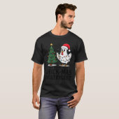 Womens Merry Chick-mas Ultrygeist Funny Chicken Gh T-shirt (Voorkant volledig)