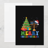 Womens Merry Chrismukkah 2022 Happy Hanukkah Chris Feestdagenkaart (Voorkant / Achterkant)