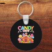 Womens Merry Christmas Candy Crew Squad Matching X Sleutelhanger (Voorkant)