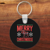 Womens Merry Christmoose Holiday Moose Ugly Sweate Sleutelhanger (Voorkant)