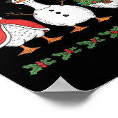 Womens Merry Honk-mas Funny Goose Christmas Humor  Poster (Hoek)