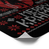 Womens Merry Krampus Horror Creepy Evil Funny Ugly Poster (Hoek)