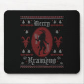 Womens Merry Krampus Horror Soky Evil Funny Ugly C Muismat (Voorkant)