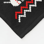 Womens Merry Woofmas Black German Shepherd Dog San Fleece Deken (Hoek)