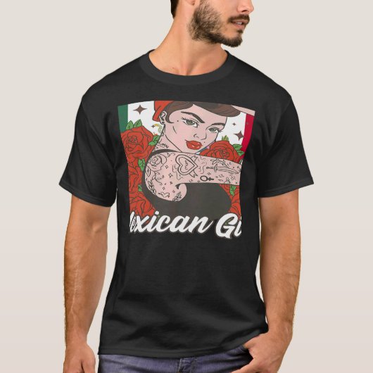 Womens Mexican Girl Mexicana T-shirt (Voorkant)