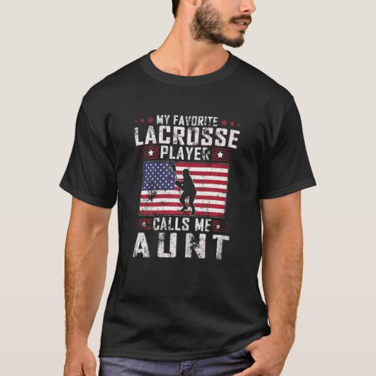 Womens Mijn favoriete Lacrosse Player roept me met T-shirt (Voorkant)