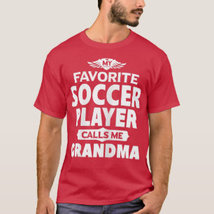 Womens Mijn favoriete voetballer roept me op T-shirt