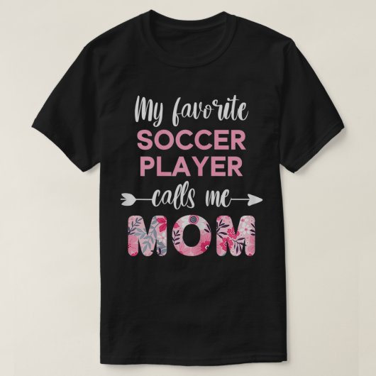 Womens Mijn favoriete voetballer roept me op tot h T-shirt (Design voorkant)