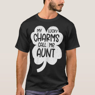 Womens mijn geluk noemen me tante St Patricks Da T-shirt