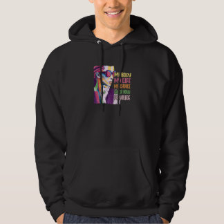 Womens Mijn Lichaam Mijn Rechten Feministische Gel Hoodie
