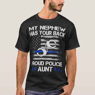 Womens mijn Nephew heeft je achterkamertjespolitie T-shirt