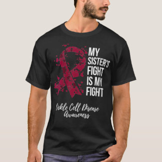 Womens mijn Sisteru2019s gevecht is mijn vechtstaa T-shirt