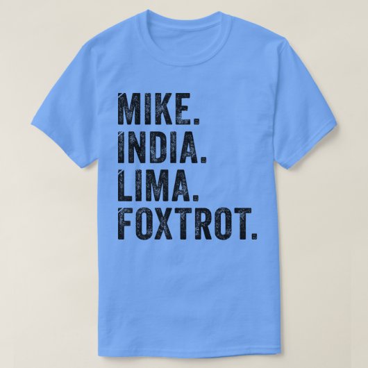 Womens Mike India Lima Fotrot T-shirt Milf Women M (Design voorkant)