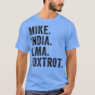 Womens Mike India Lima Fotrot T-shirt Milf Women M