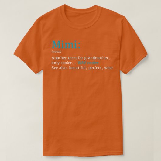 Womens Mimi Gift Definition T-shirt (Design voorkant)