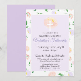 Women's Ministry Valentine's Fellowship Invitation Kaart