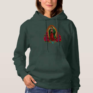 Womens Moeder Madre Virgen de Guadalupe Virgin Hoodie