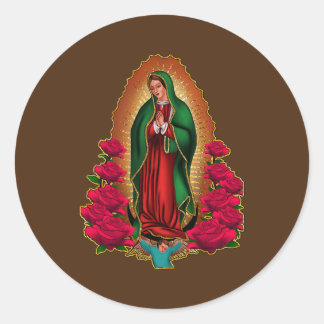 Womens Moeder Madre Virgen de Guadalupe Virgin Ronde Sticker
