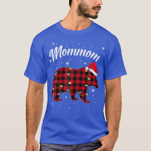 Womens Mommom Beer Shirt Kerstmis Rood Pset Famil