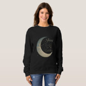 Women's Moon Sweatshirt – "Shine Even in the Dark" (Voorkant volledig)