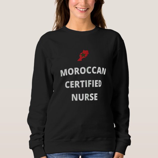 Womens Moroccan Certified Nurse Trui (Voorkant)