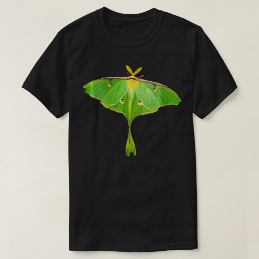 Womens Moth (Luna Moth Graphic) Mooie Luna T-shirt (Design voorkant)