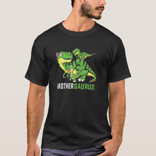 Womens Mothersaurus Leuke Moeder Saurus Dinosaur F T-shirt (Voorkant)