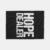 Womens Motivational Hope Er V-neck Fleece Deken (Voorkant (Horizontaal))